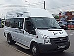 Бесплатный автобус Genser в пункт аренды автомобилей АрендаАвто-вкл на Новорязанском шоссе
